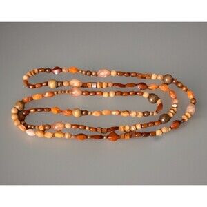 Vintage Beggars Bead Necklace | 54 Inches | Layering Jewelry